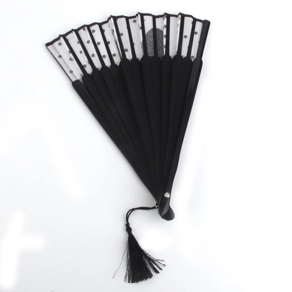 Летняя кошачья шелковая бамбуковая ручная роспись мультяшная кошка складной