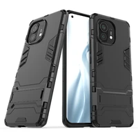 for xiaomi mi 11 case cover for xiaomi mi 11 rubber kickstand shell robot armor coque funda capa protective hard pc phone case