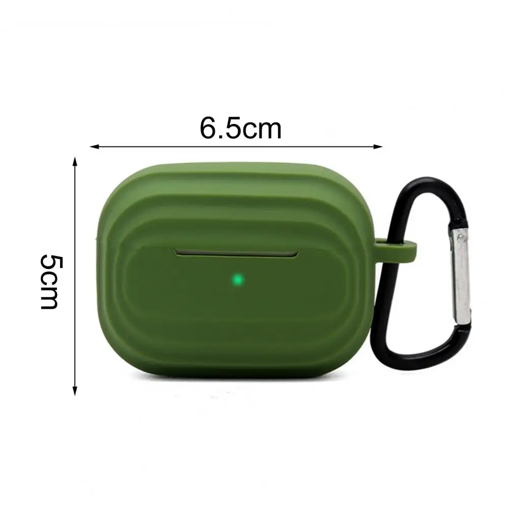 

Earbuds Cover Anti-falling Washable Silicone Stripe Metal Dust Guard Sticker Case For Apple Airpods Pro Earphone Case