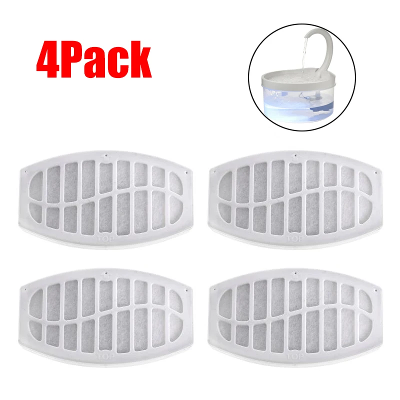 

4pcs Water Filter Cotton Special Filter Box For Pet Water Dispenser Cat Dog Pet Feeder Drink Water Filter Cotton Animal Supplies