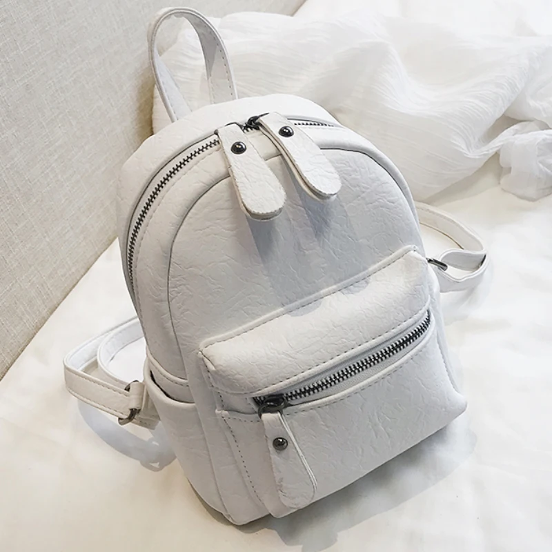 

Fashion Leather Mini Backpack Women Small Cute Back Pack for Girls High Quality Bagpack Luxury Vintage Mochila Designer Bags Sac