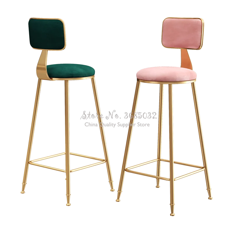 D креативные скандинавские золотые ножки барный стул высокий железный для кафе
