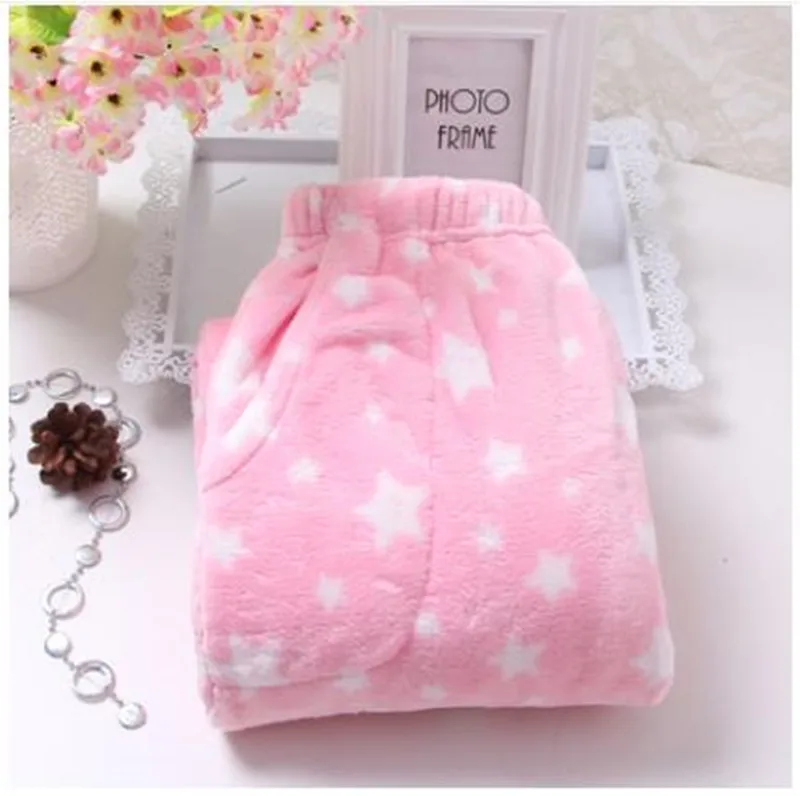 

WenQing Couple Lounge Wear M-XXL Large Thicken Warm Women's Trousers Winter Flannel Pants For Pajama Bottoms