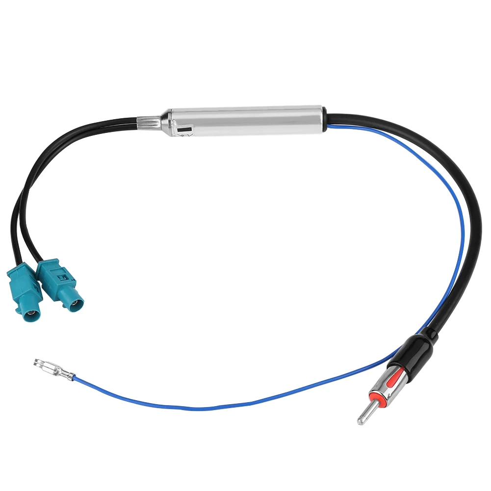 Car Radio Stereo Aerial Antenna Adapter Dual Fakra to Male Din Cable for Audi Skoda | Автомобили и мотоциклы