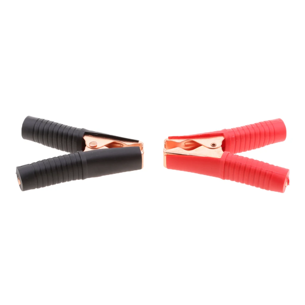 2 Pieces Auto Car Battery Test Alligator Crocodile Clips Clamp Testing |