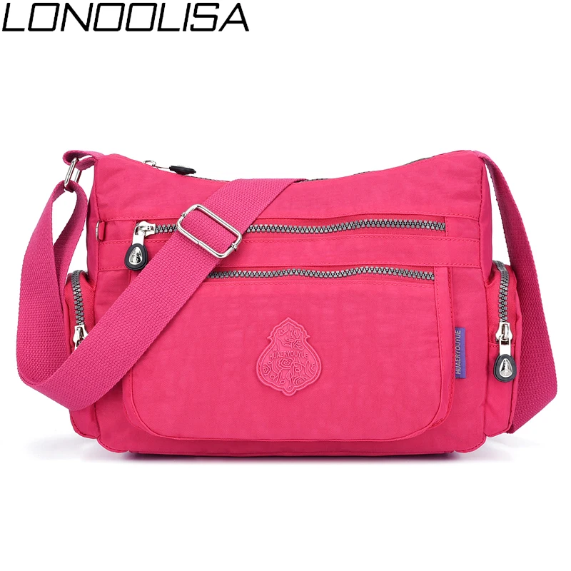 Повседневные водонепроницаемые нейлоновые женские сумки через плечо светильник