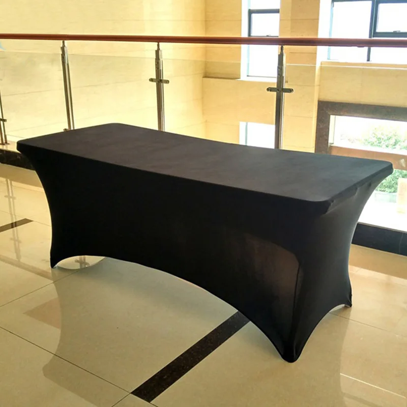 Однотонная эластичная скатерть для коктейльного стола Высококачественная