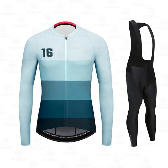 

2020 New Men’s Long-sleeved Cycling Jersey Fashion Printed Breathable Quick Dry Zipper Open Bike Clothing
