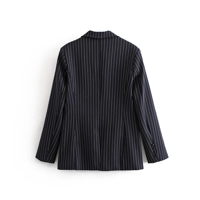 Повседневная одежда для отдыха блейзер в тонкую полоску с воротником OL 2020