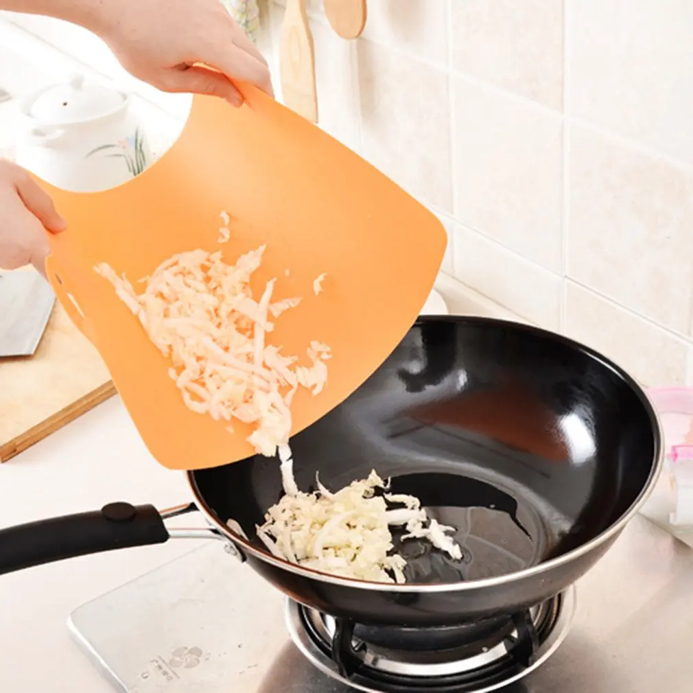 Сверхтонкие гибкие пластиковые Кухонные коврики для разделочной доски набор с