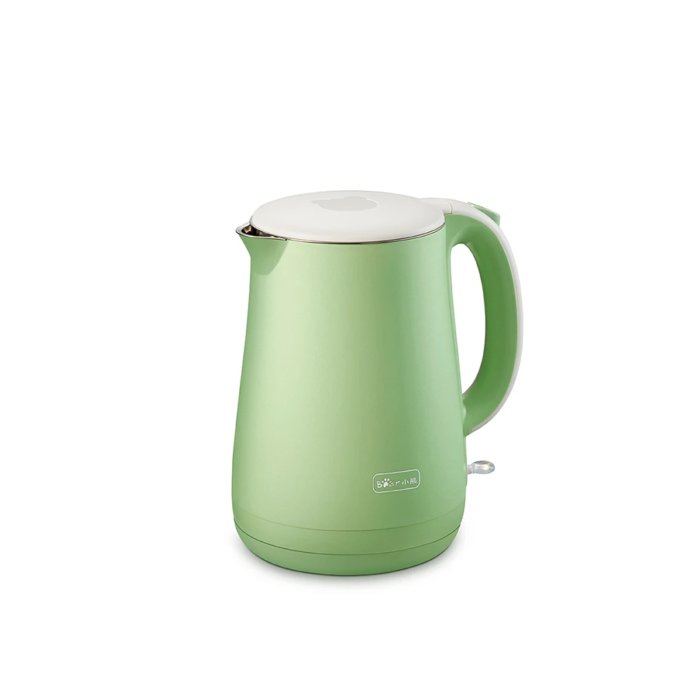 Зеленый чайник электрический для воды отеля Индукционная электроника кухонная