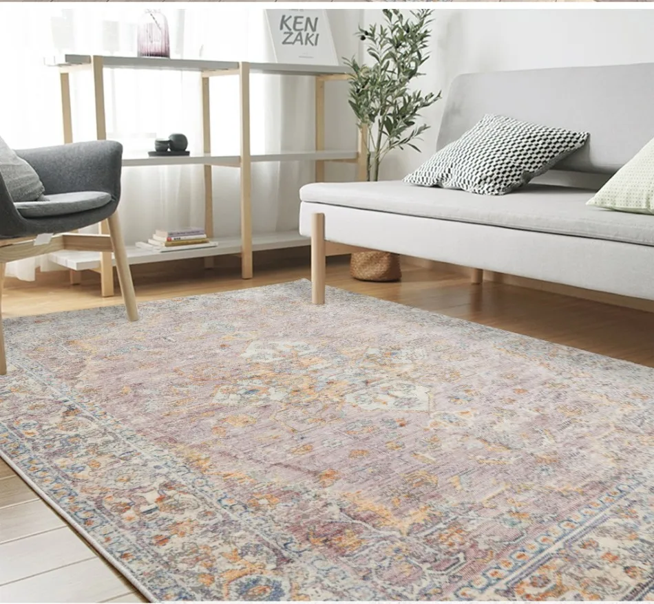 Европейский ретро минималистичный Роскошный узор абстрактный ковер для спальни