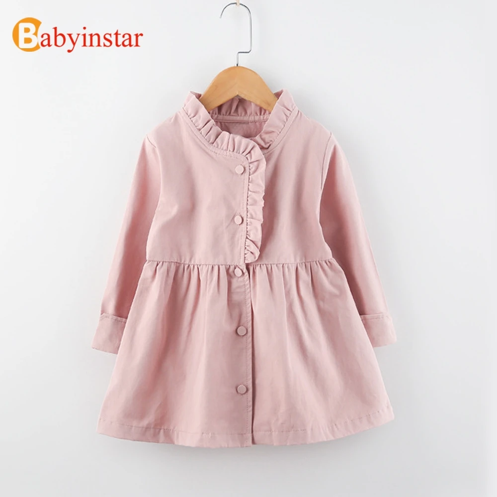 

Детская верхняя одежда и пальто Babyinstar, куртка для девочек, детская одежда, двубортное пальто в европейском и американском стиле