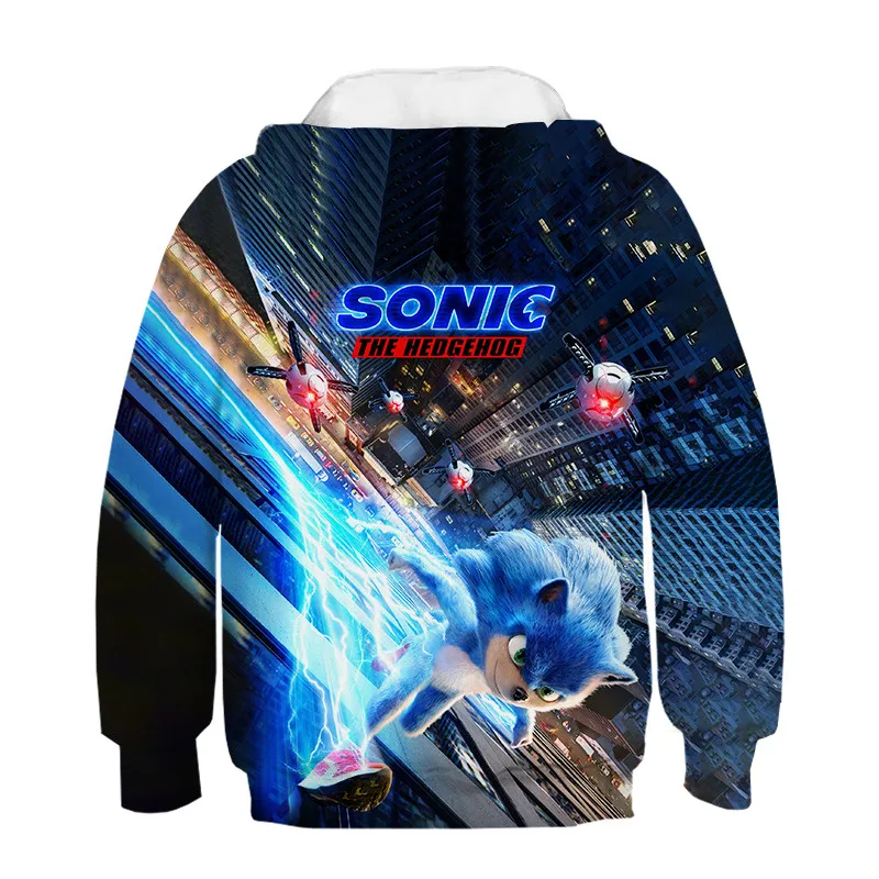 Детская толстовка с капюшоном Sonic The Hedgehog для косплея одежда мальчиков и аниме