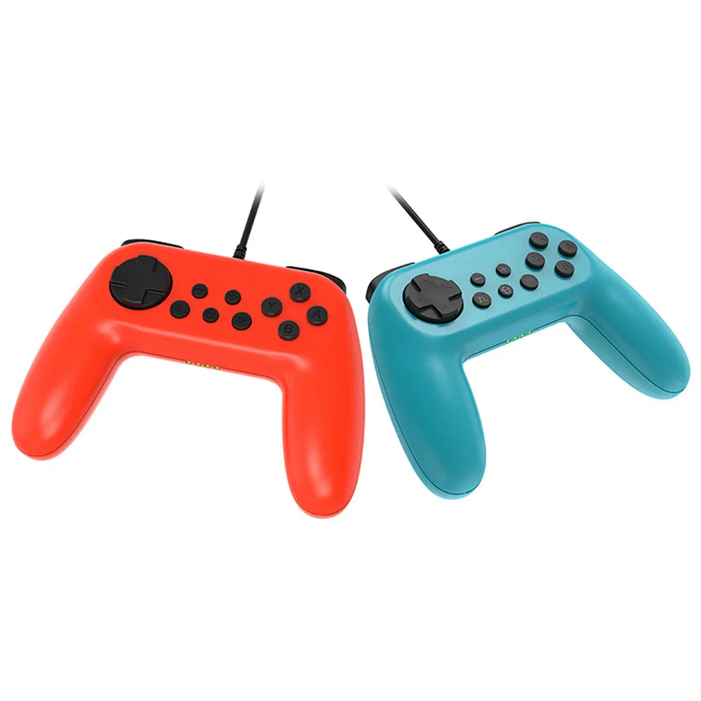 

Проводной контроллер геймпада для консоли Nintendo Switch, аксессуары для консоли двигателя, геймпад с функцией вибрации, 1 пара