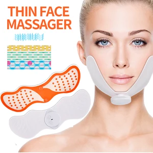 Электрический массажный коврик для похудения и лифтинга лица V-образной формы, 3D подтяжка лица, Антицеллюлитный стимулятор мышц, инструменты для ухода за кожей