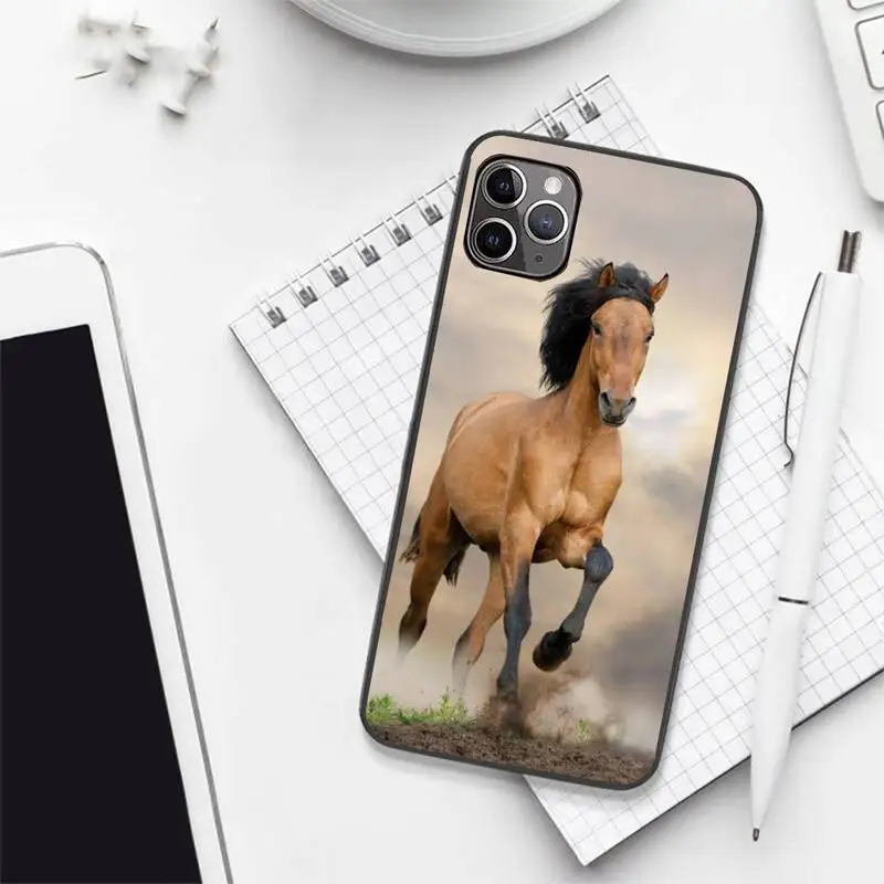 

Horse Animal Running cool Phone Case for iPhone 7 8 11 12 Pro X XS XR Samsung A S 6 7 9plus 10plus 21s 71
