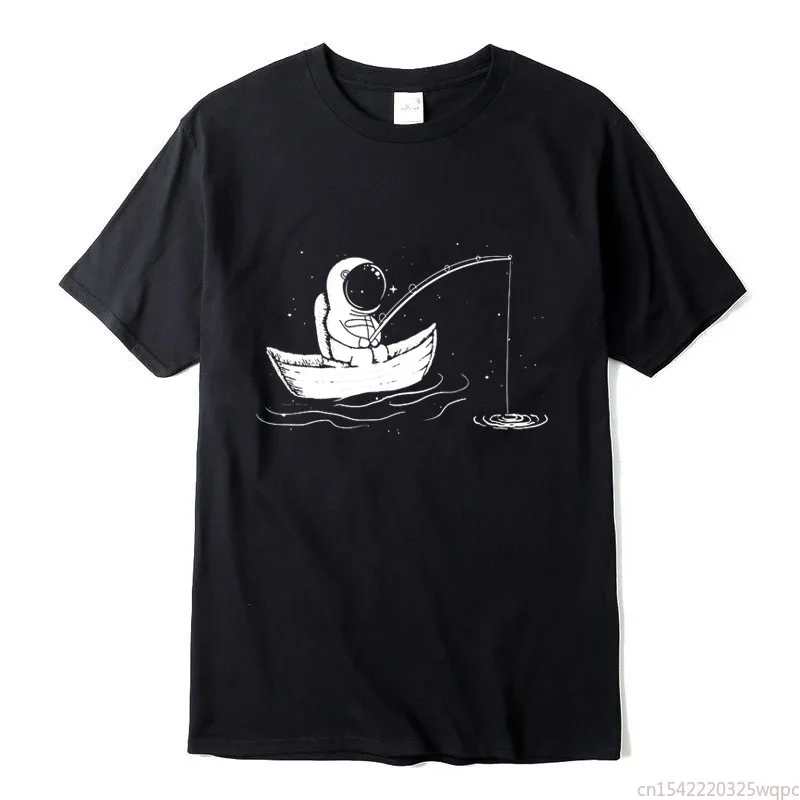 

Men T Shirt High Quality T-shirt Funny Spaceman O-neck T-shirt Male Tee Shirts Men