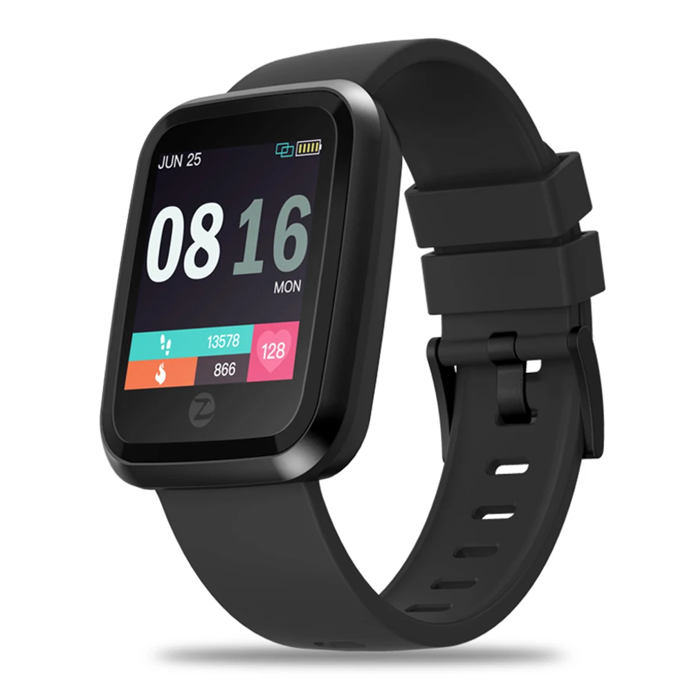 Zeblaze Crystal 2 SmartWatc отслеживание активности в течение всего дня 3D UI 1 29 дюймовый экран