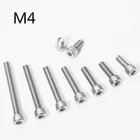Винт с шестигранной головкой M4 304, нержавеющая сталь, M4 * 5, 6, 8, 10, 12, 22, 25, 30, 35, 40, 45, 75, 80 мм