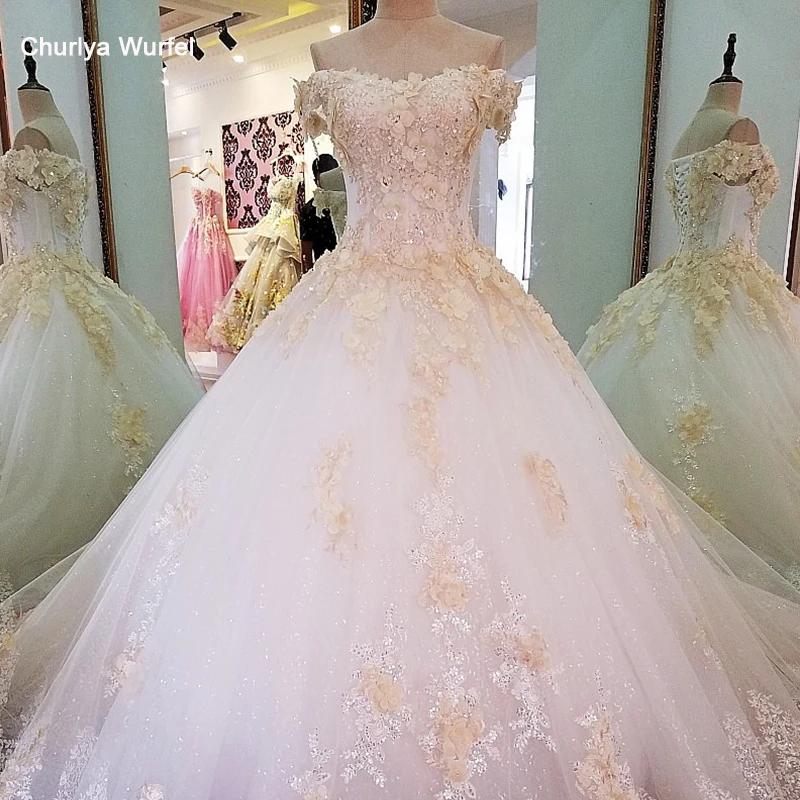 LS36780 платье люксот плеча шампанское белый цвет роскошный слоновой кости