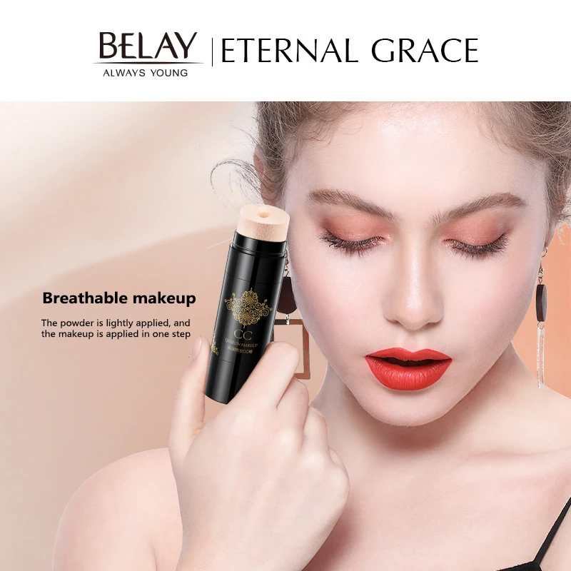 

1PC Liquid Concealer Moisturizing Long-lasting Breathe Liquid Foundation CC Cream Stick Waterproof Brighten Skin Makeup TSLM1