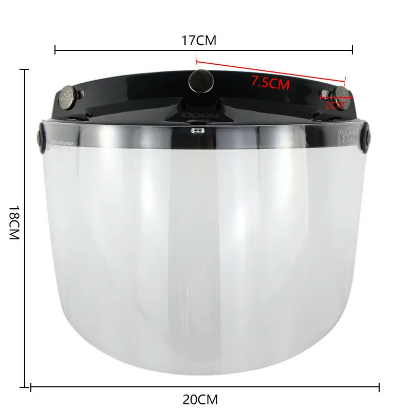 Защитный козырек для мотошлема rcycle ретро шлем с 3 защелками и открытым