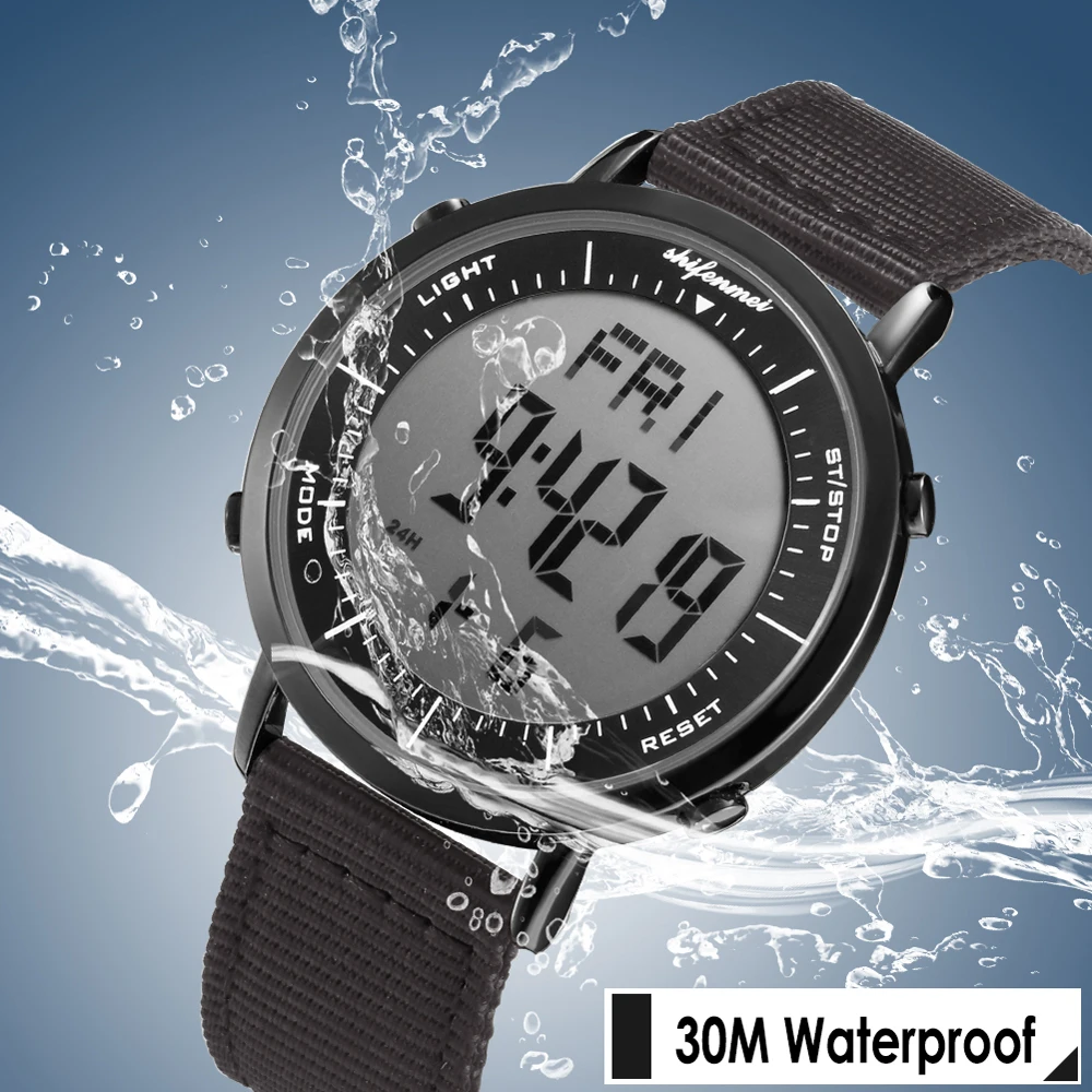 Shifenmei S1144 мужские/женские часы водонепроницаемые спортивные повседневные женские часы наручные цифровые светодиодные часы мужские relogio feminino