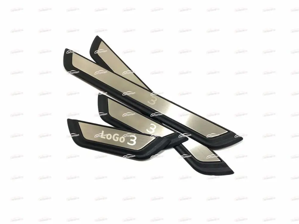 For Mazda 3 2020 Car Accessories Door Sill Trim Protector Pedal Strip Auto Scuff Plate Cover Stainless Steel Styling Sticker | Автомобили