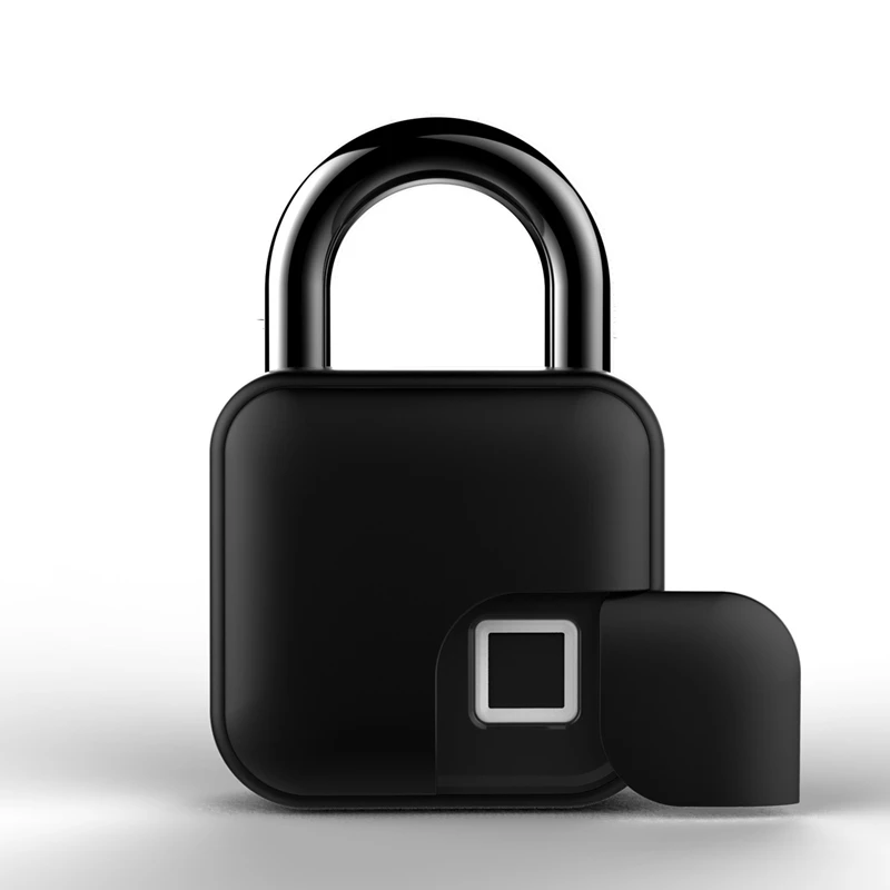 USB Smart Fingerprint Lock with Cover Rechargeable IP65 Waterproof Avoid Cloning for Locker Door Luggage Backpack | Безопасность и
