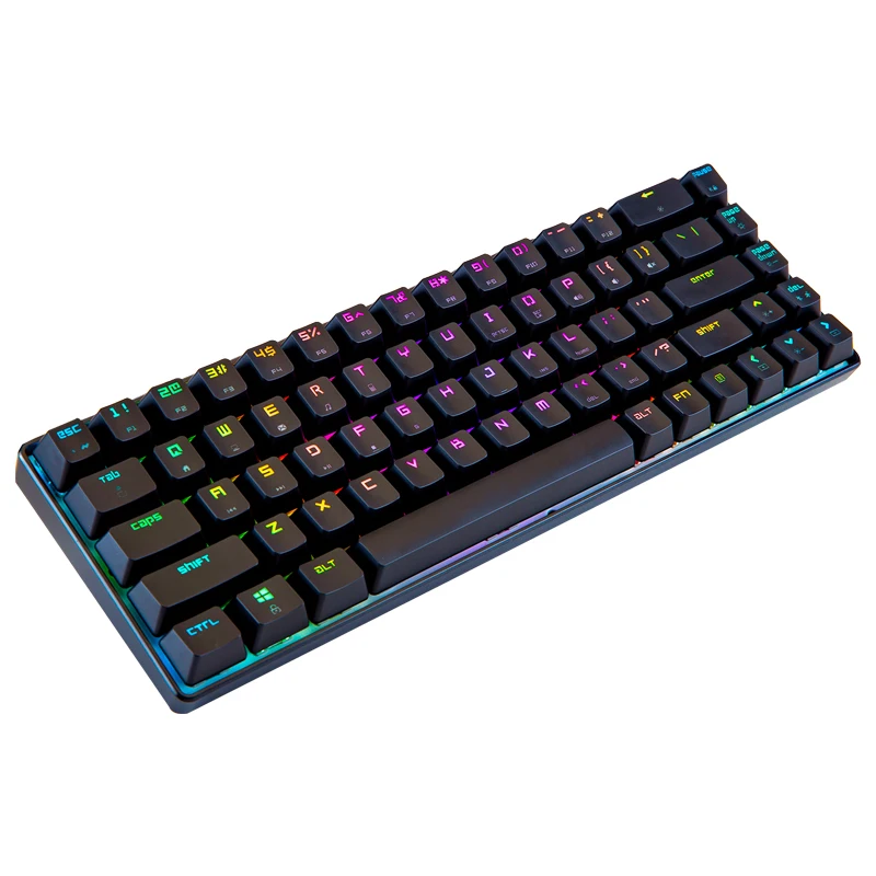Механическая игровая клавиатура Magic Refiner MK14 RGB с 68 клавишами синий красный