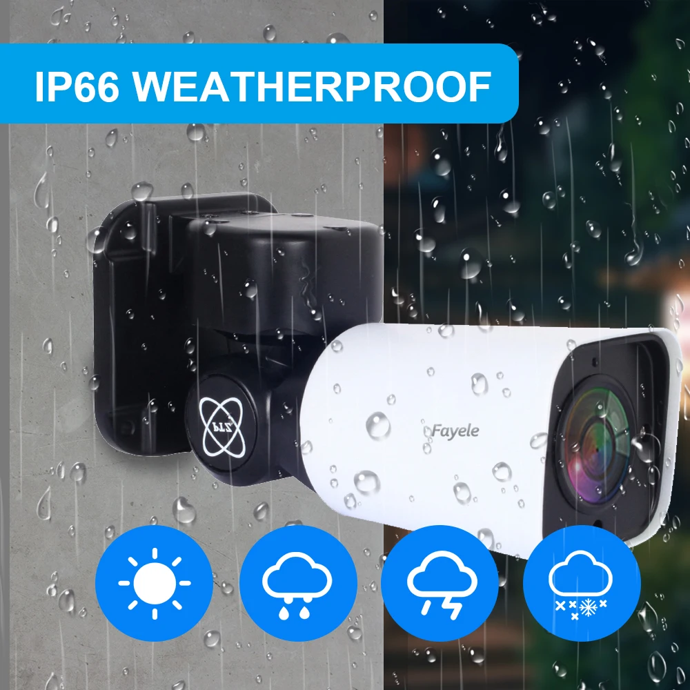 PoE 5MP Bullet IP PTZ-камера 5 мегапикселей IR 50M IP66 наружная камера видеонаблюдения с
