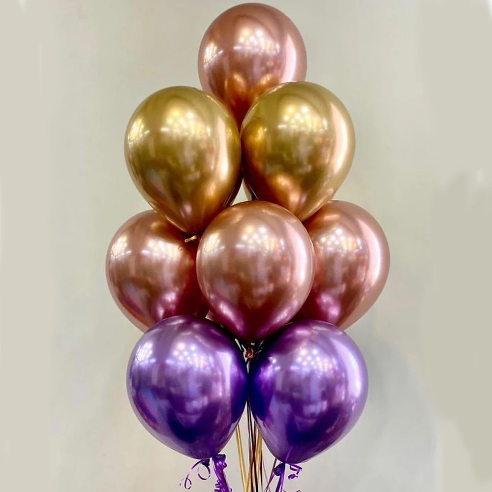 

50pcs 12inch NEW Multi Colorful Metallic Latex Balloons Pearly Metal balloon Green Colors Globos Wedding Birthday Party Supplies