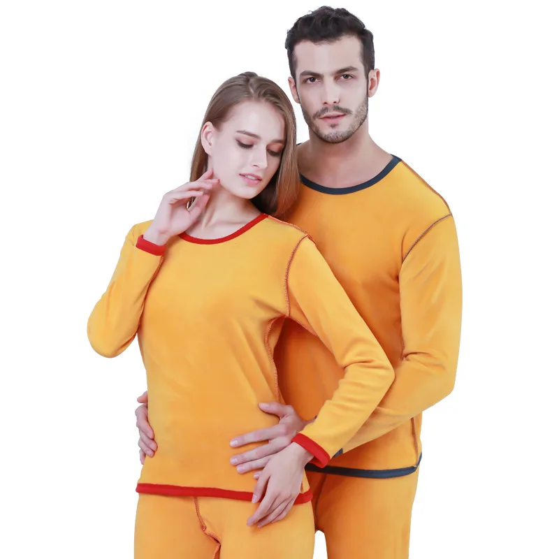 

Men Thermal Underwear Thickened with Velvet Women Long Johns Suits Young Couple Warm Middle-aged and Elderly Suits