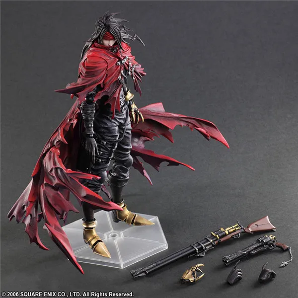 Кай ПА Play Arts Dirge of Cerberus, финальная фантазия 7, собираемая экшн-фигурка Винсента фелхантера, игрушки-модели