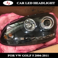 for golf 5 headlights 2004 2015 2011 led drl dynamic signal car styling led headlight hella 5 bi xenon projector lens hid d2h