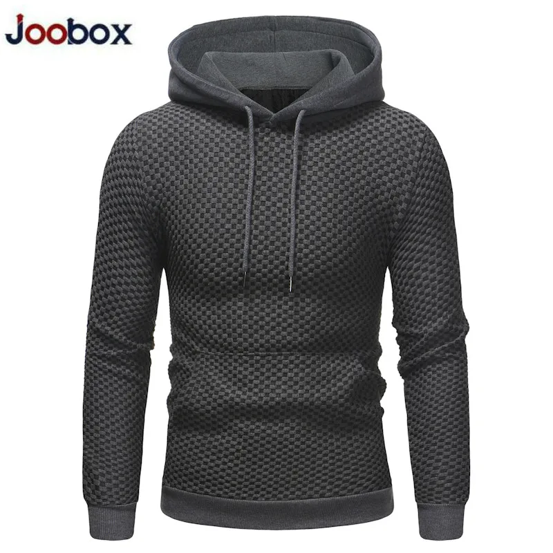 Мужские брендовые толстовки с капюшоном в клетку однотонная толстовка модный
