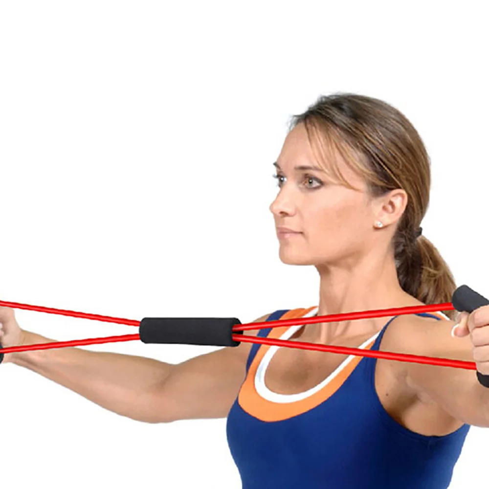 Эспандер для фитнеса 8 слов эластичный тренажер тренировок в тренажерном