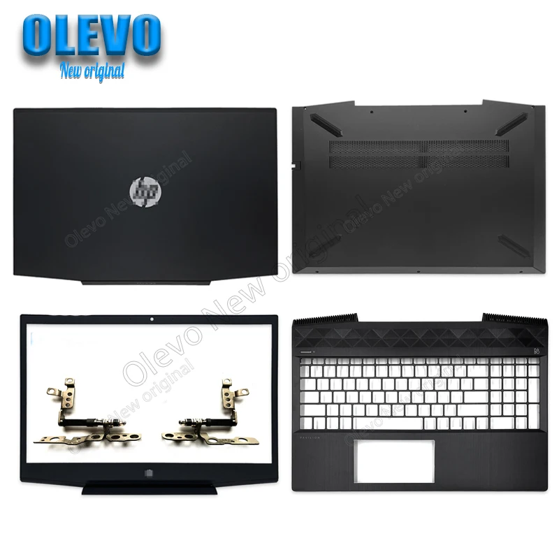 for hp pavilion 15 15 cx series gaming laptop top case lcd back coverfront bezelhingespalmrestbottom shell free global shipping