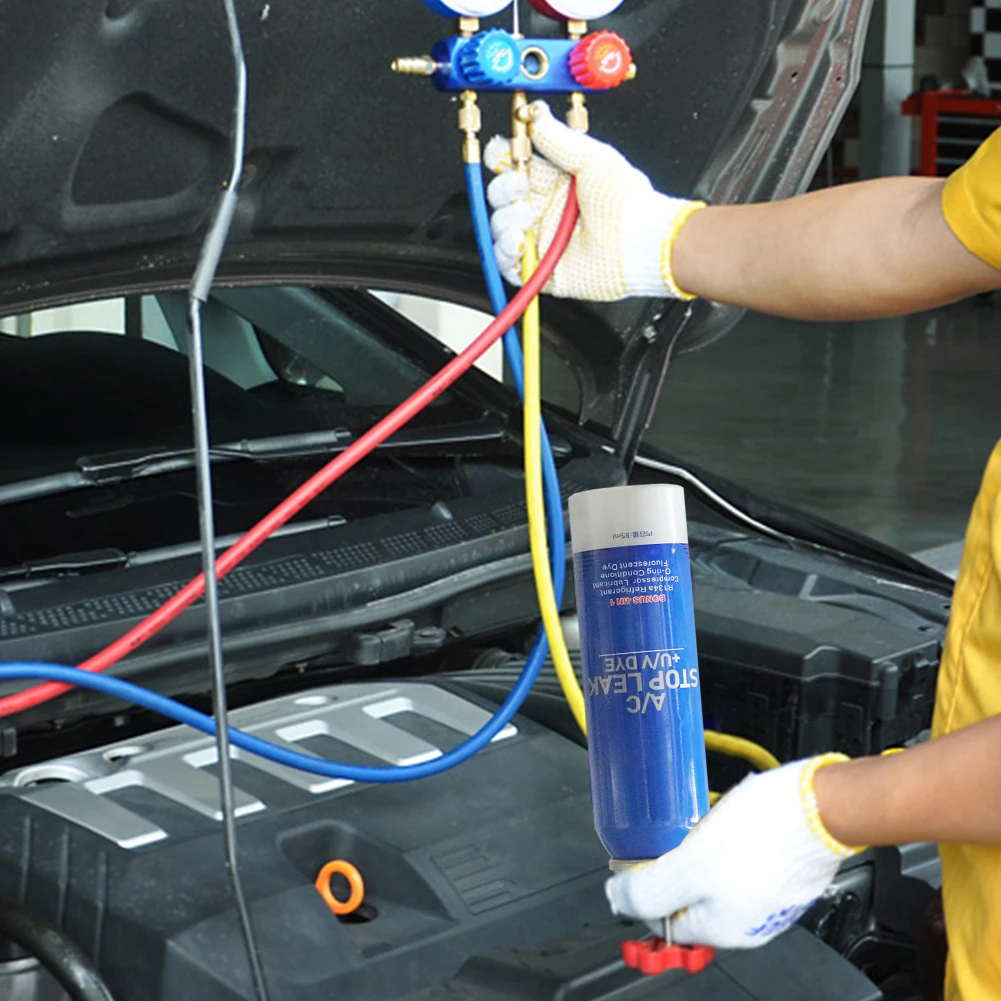 

85ml Leak Detection Essence Air Conditioner Leak Repair Agent Wear-resistant Air Conditioner Refrigerant Plugging Agent Sealant