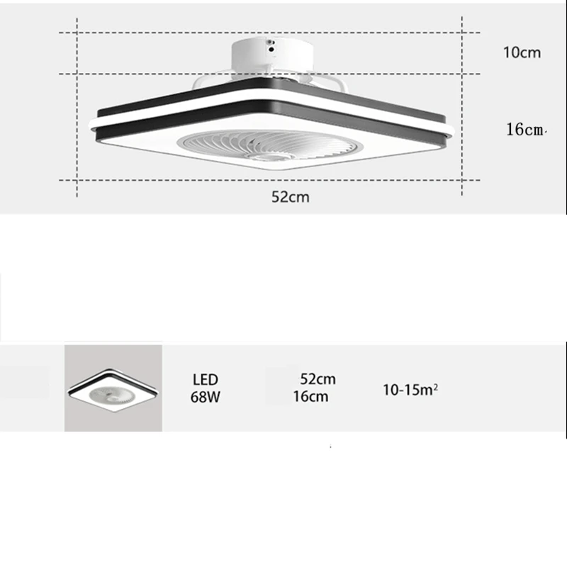 

smart ceiling fan remote control Bluetooth intelligent wind lights Nordic fans thin contracted household bedroom restaurant