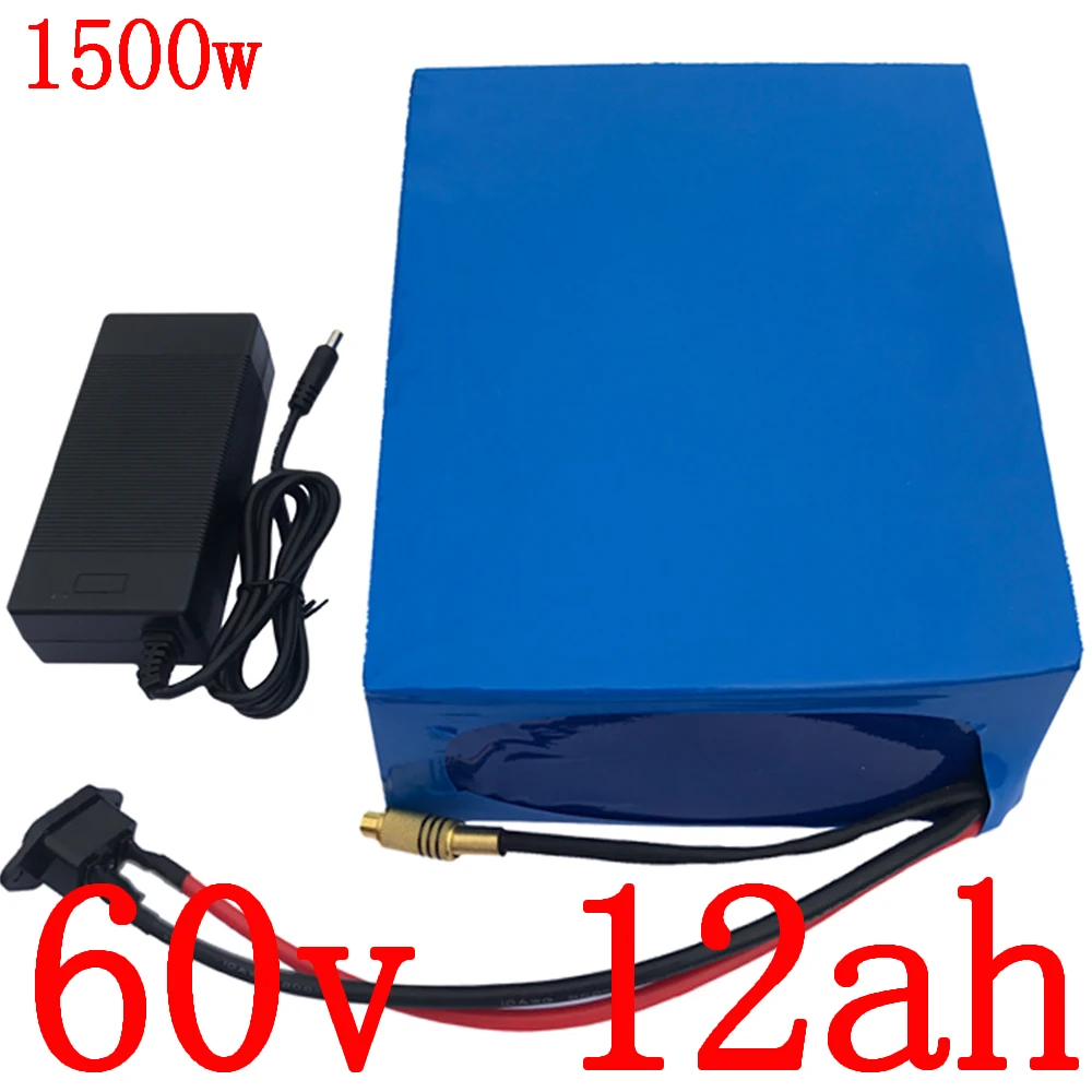 Аккумулятор 60 в комплект литий ионных батарей 1000 Вт 1500 1800 аккумулятор для