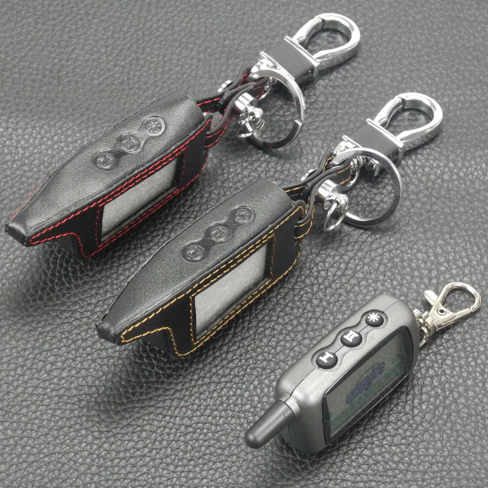 Bilchave A6 A9 ЖК-пульт дистанционного управления брелок кожаный чехол для