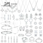 Рождественские подарки на Новый год 2022, Модный женский ювелирный магазин Swa, ювелирные изделия с австрийскими кристаллами, серьги с белыми кристаллами