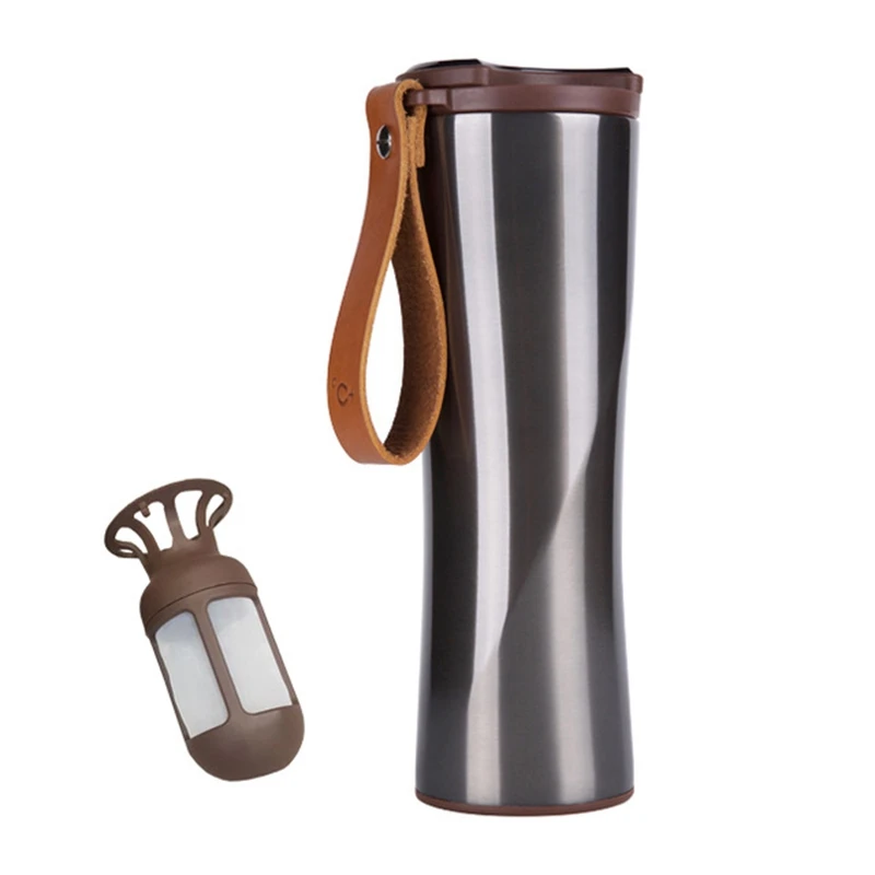 Промо акция! Кружка для путешествий Moka Smart Coffee Tumbler 430 мл портативная Вакуумная