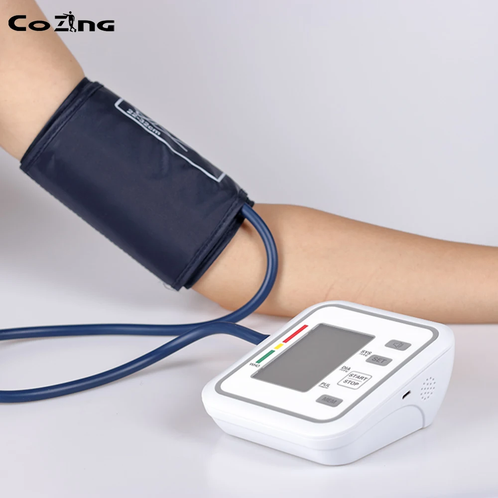 LCD Digital Upper Arm Blood Pressure Monitor Heart Beat Meter Pulse Machine Automatic tonometer manometer | Красота и здоровье