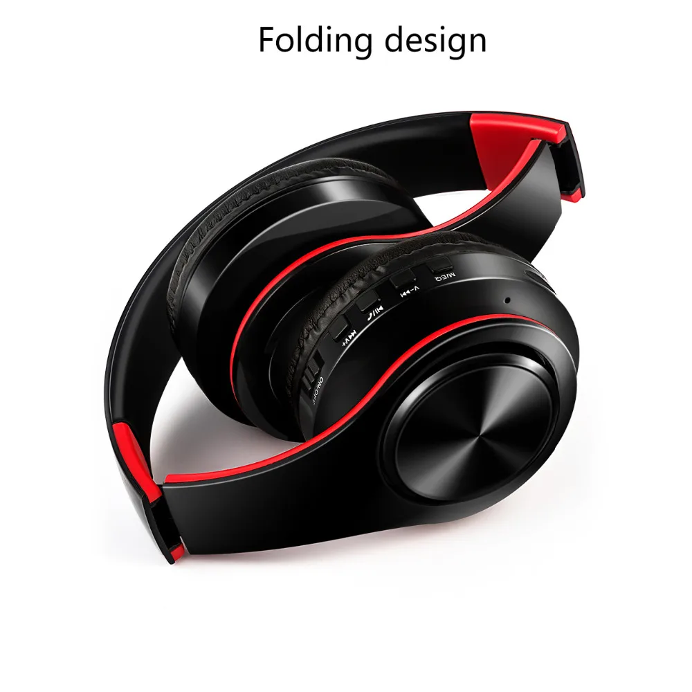 Hi-Fi стерео наушники bluetooth Музыкальная гарнитура FM и поддержка SD карты с