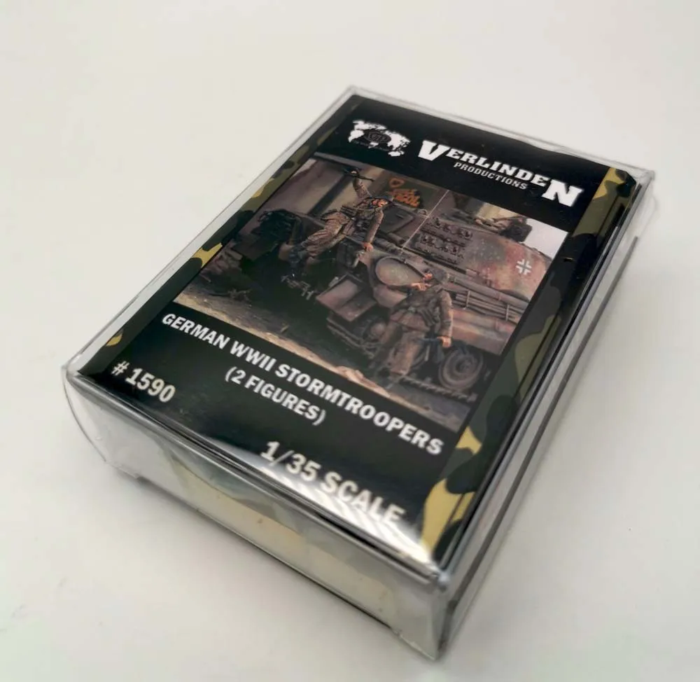 

VERLINDEN 1/35 Resin Kits WWII German Stormtroopers (2 Figures/Set) Box Packing