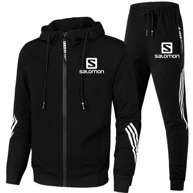 

2021 fashion brand gym sports running men's sweater sweatpants casual hooded sportswear men's sports suit track suit casual wear