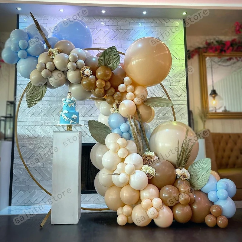 

Balloons Garland Arch Matte Coffee Brown Confetti Globos Wedding Birthday Baloon Birthday Party Decor Kids Baby Shower Supplies